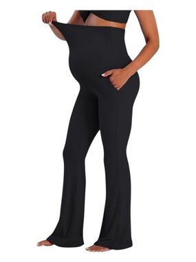 Maternity Yoga Pants, Super Soft With Pockets, 2 Pr, Sz XS NWT